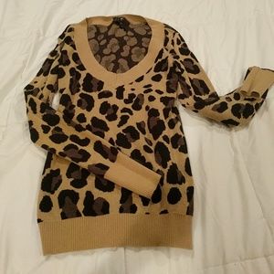 Animal print sweater